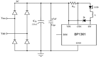 BP1361應用原理圖