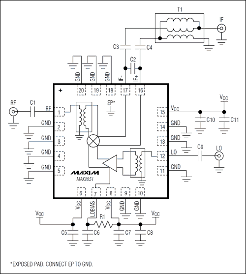 MAX2051: Typical Application Circuit