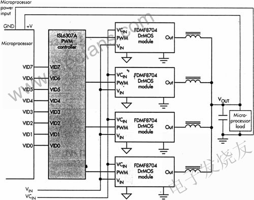 四相電壓穩壓器電路 www.zgszdi.cn