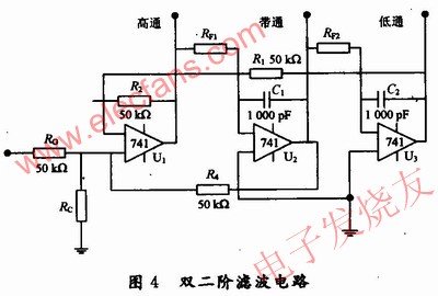 雙二階環(huán)濾波電路 www.zgszdi.cn