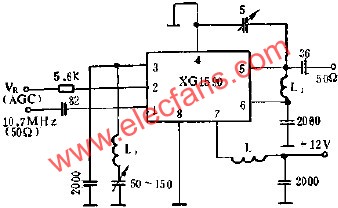 XG1590作10.7MHZ放大電路的應用  www.zgszdi.cn