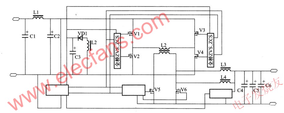 ZVS、ZCS 同步整流控制電路的原理圖 www.zgszdi.cn