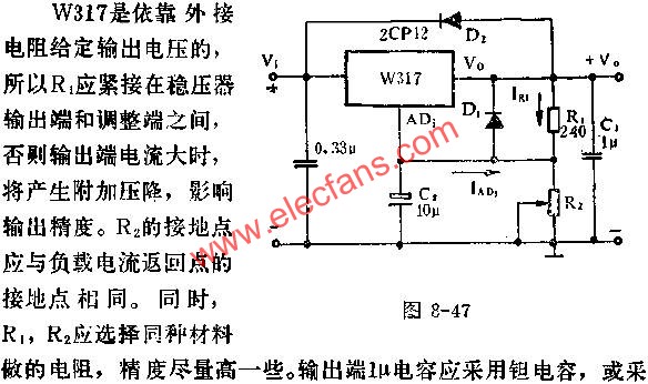 W317基本應用線路圖  www.zgszdi.cn