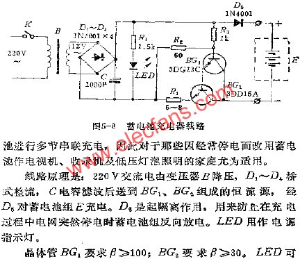 蓄電池充電器電路  www.zgszdi.cn