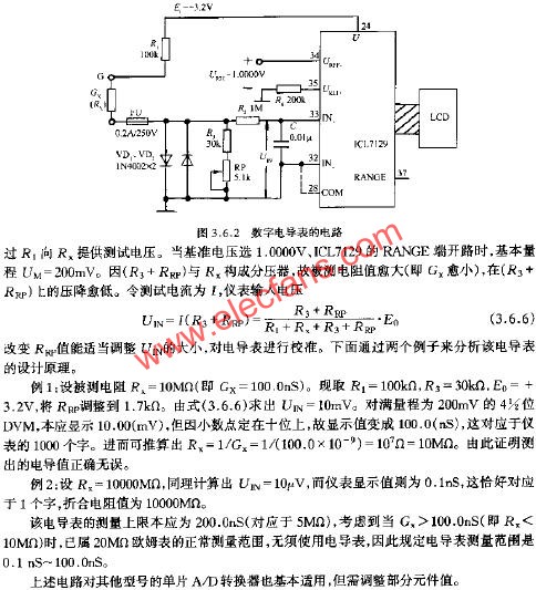 數字電導表的電路  www.zgszdi.cn