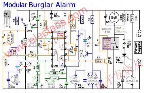 基本報警電路 www.zgszdi.cn