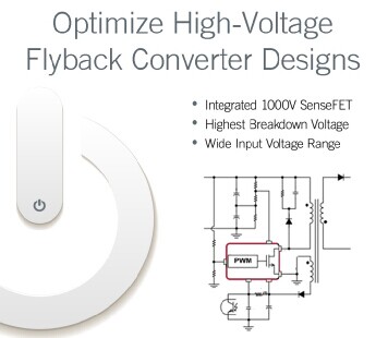 Fairchild發(fā)布全球首款1000V集成電源開關(guān)