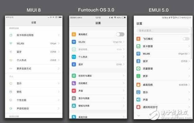 vivo新系統對比小米MIUI8、華為EMUI5.0， 誰才是國產第一