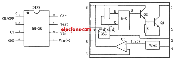 dn-25構成的開關電源電路圖