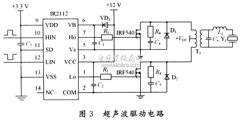 低頻超聲透皮儀中的超聲波驅動電路