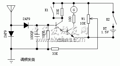 微功率發射機用場強儀電路