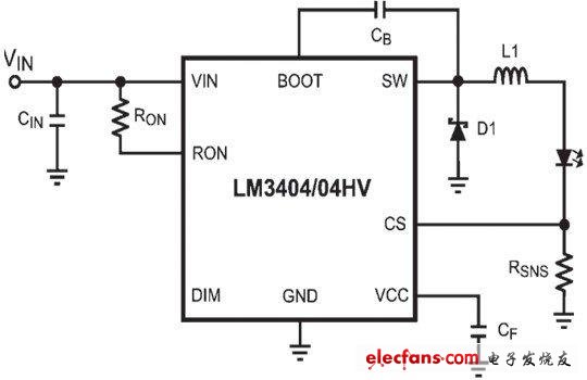 LM3404應用電路圖