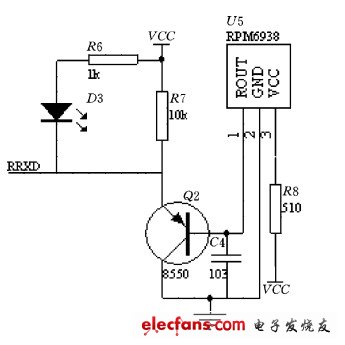 紅外接收器電路圖