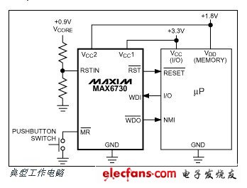 MAX6730-MAX6735單/雙/三路uP監(jiān)控電路