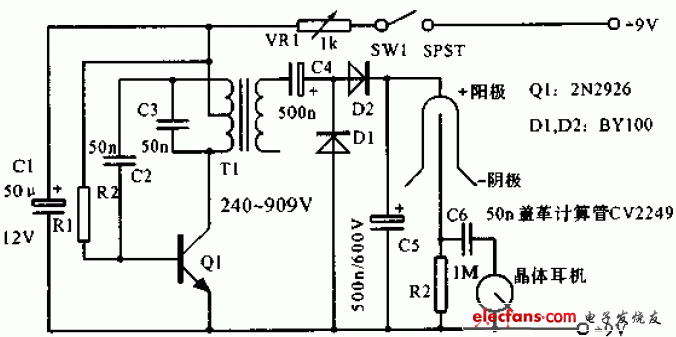 蓋革計數器電路圖