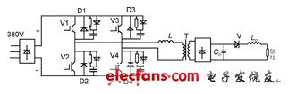 全橋型IGBT脈沖激光電源電路