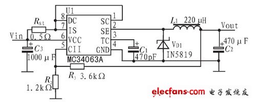 mc34063應用電路圖大全（升壓電路/降壓電路）