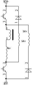 圖2 應用于雙管正激的IGBT