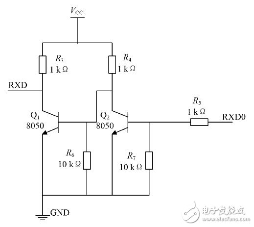 圖3   電平轉(zhuǎn)換電路