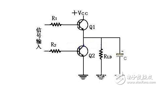 三極管開關電路改進接法電路圖