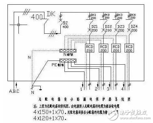 漏電保護器接線圖原理，漏電保護器接線方法，三相漏電斷路器接線方法詳解