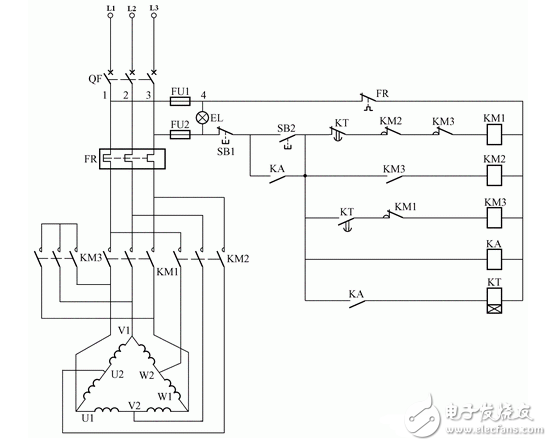 雙速電機的工作原理_雙速電機接線圖_雙速電機3個接觸器接法