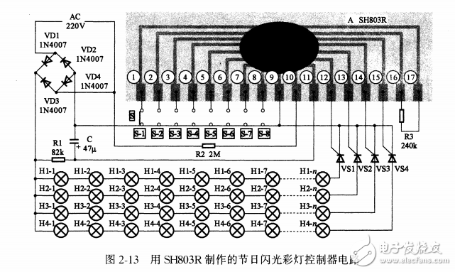 基于SH803R節目閃光彩燈控制器的設計