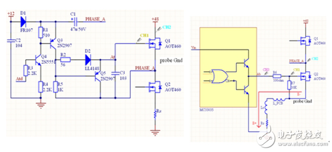 基于AOT460和MC33035優(yōu)化的驅(qū)動電路