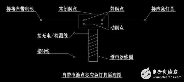 充電應急燈怎么接線圖分析