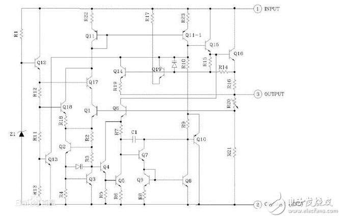 7805三端穩(wěn)壓電源內(nèi)部電路圖_7805三端穩(wěn)壓在電路運(yùn)用中的注意事項