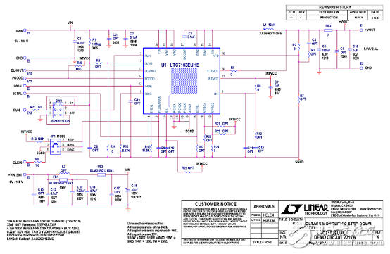 [原創] Linear LTC7103 105V 2.3A低EMI降壓穩壓器解決方案